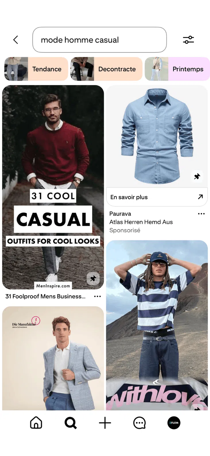 Campagne Pinterest Ads e-commerce — épingle verticale E-FLOW