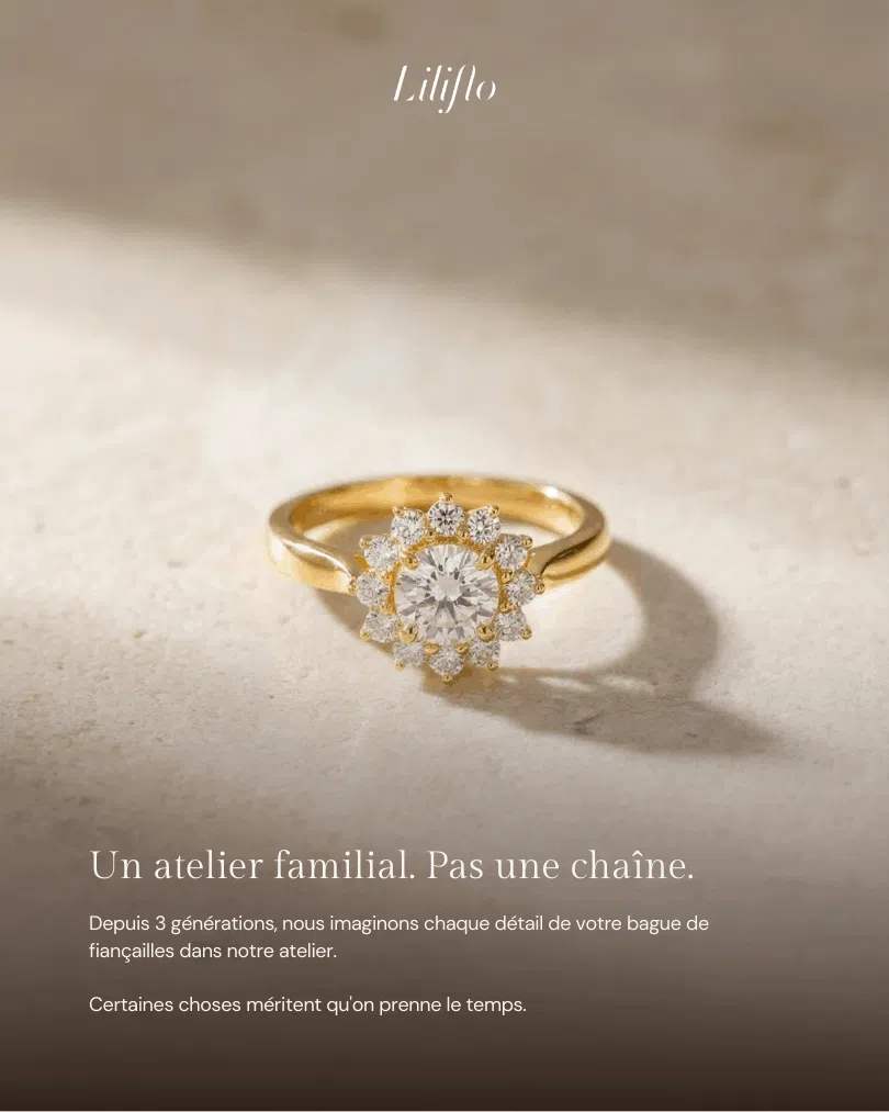 Exemple de publicité Facebook Ads créée par notre agence Facebook Ads pour une marque de bijoux