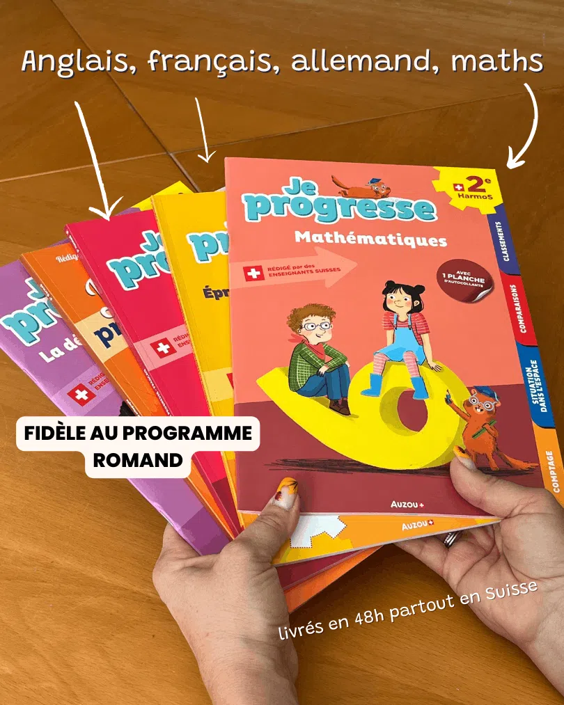 Publicité Facebook Ads pour des cahiers scolaires suisses — créa réalisée par notre agence Facebook Ads E-FLOW